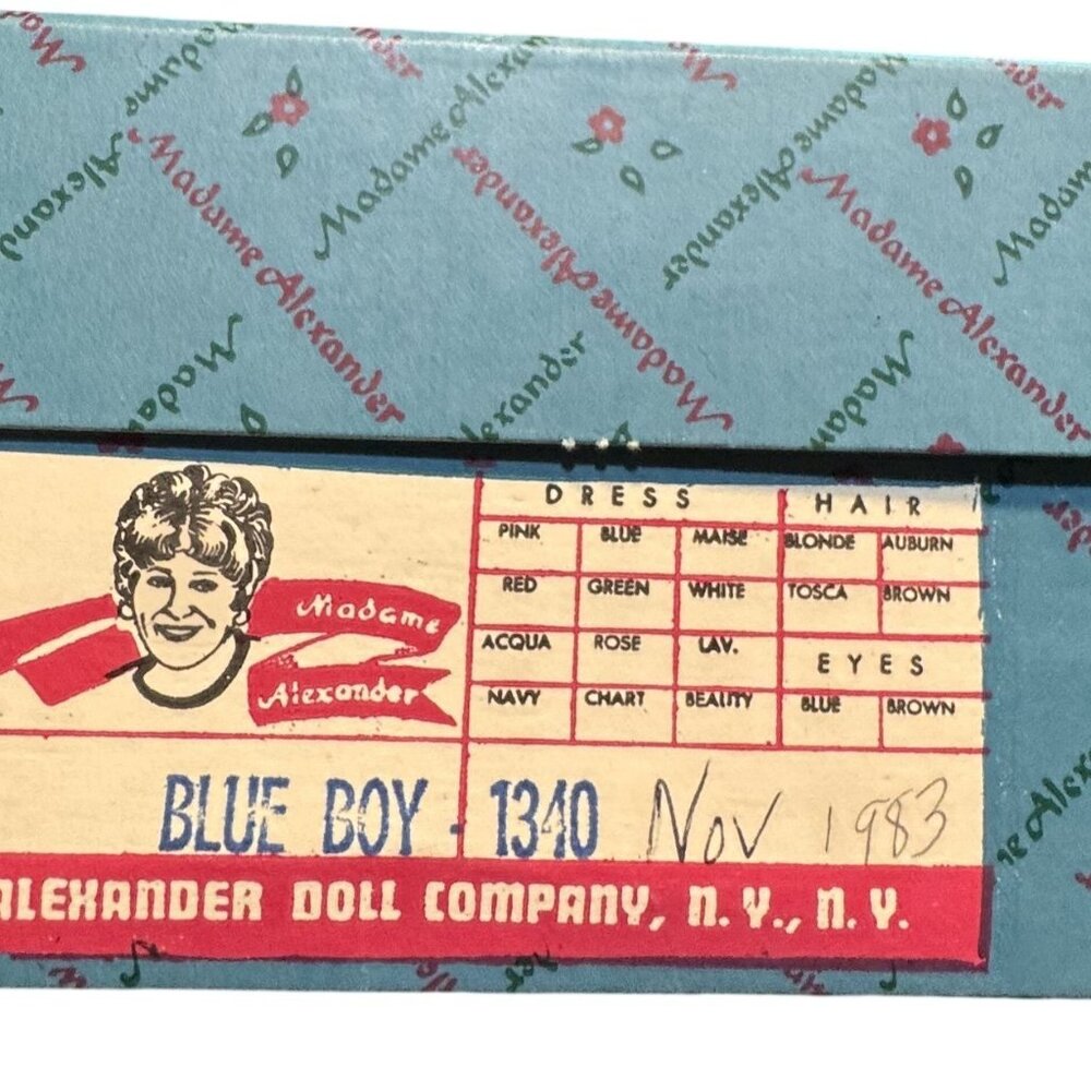 NIB Madame Alexander Blue Boy 1340 Portrait Children Doll 12" Original Box Laven - Picture 2 of 5